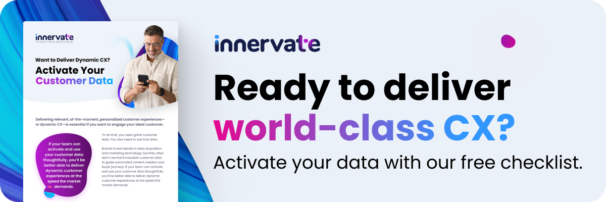 Innervate Activate Your Customer Data Checklist